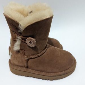 Pre-loved UGG Kids Bailey Button Toddler Boots. Size 8